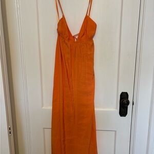 Zara Orange Maxi Dress